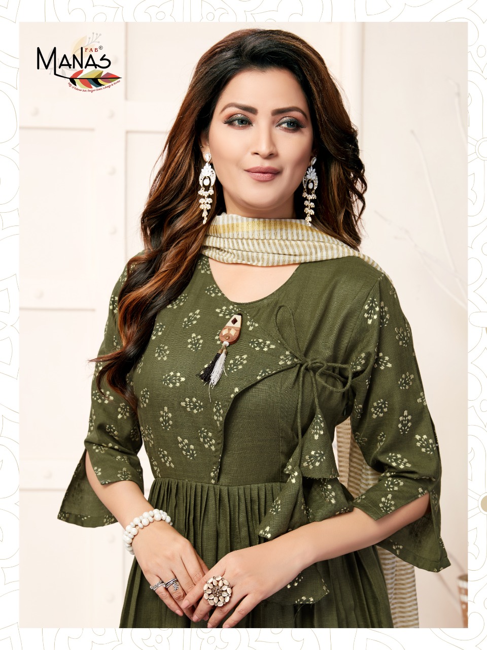 Manas Present Kiara Vol 3 Long Kurtis With Dupatta Catalogue