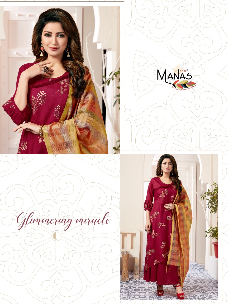 Manas Present Kiara Vol 3 Long Kurtis With Dupatta Catalogue