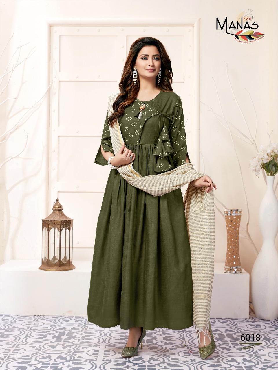 Manas Present Kiara Vol 3 Long Kurtis With Dupatta Catalogue