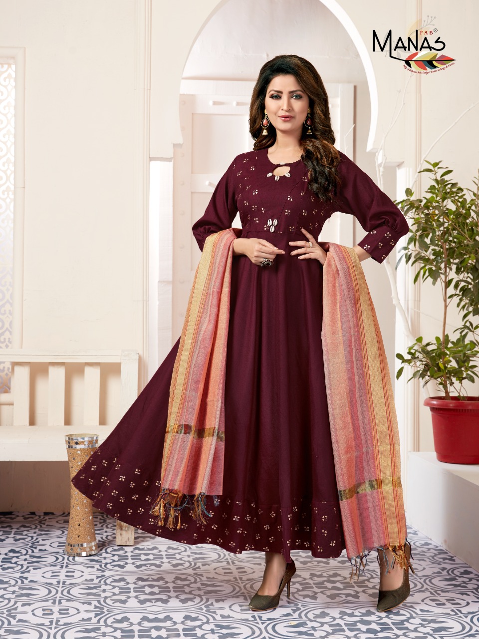 Manas Present Kiara Vol 3 Long Kurtis With Dupatta Catalogue