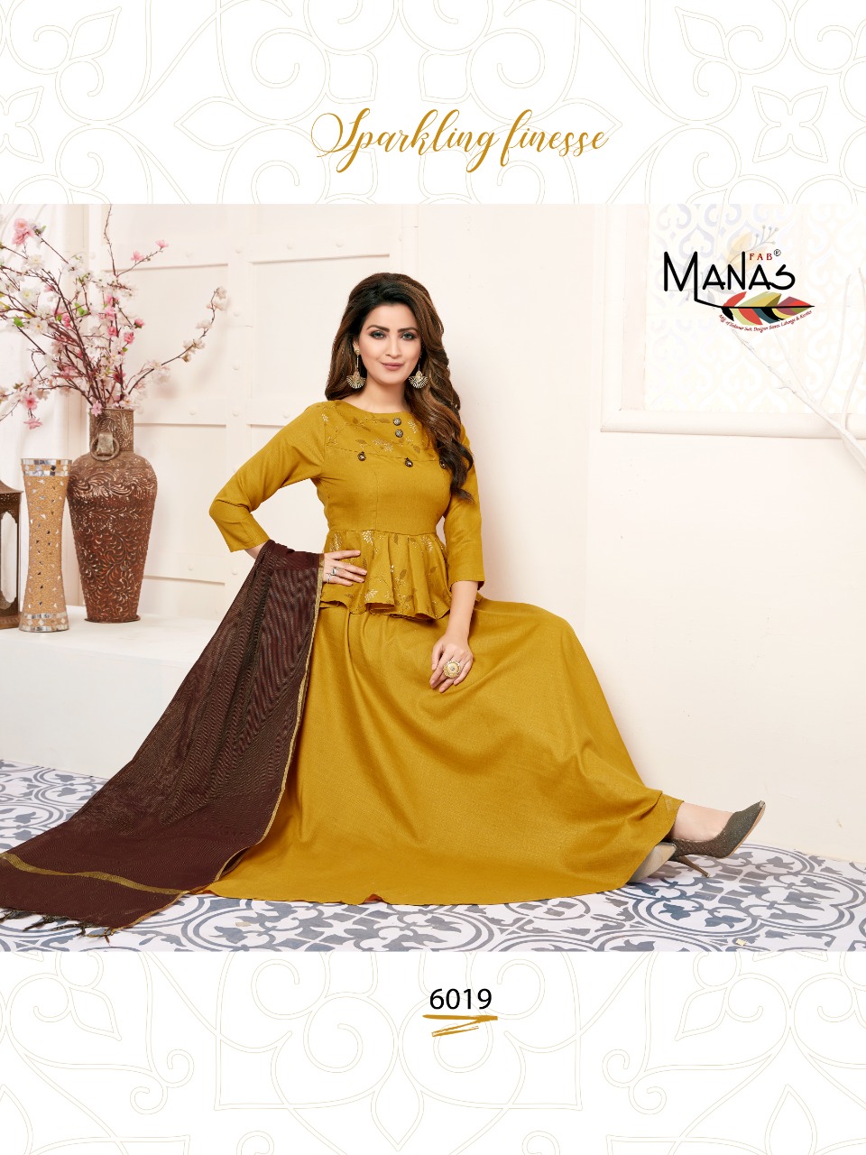 Manas Present Kiara Vol 3 Long Kurtis With Dupatta Catalogue