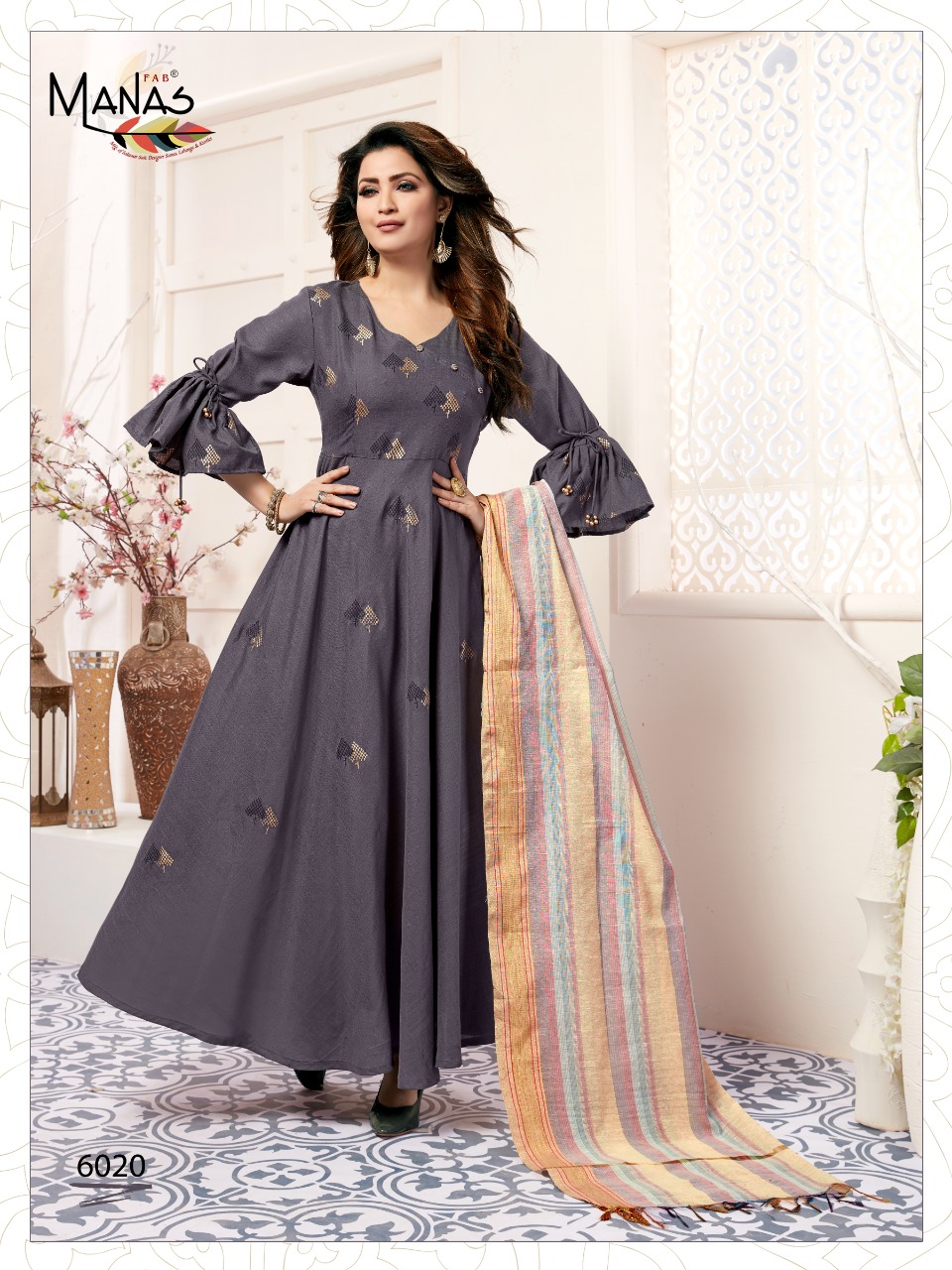 Manas Present Kiara Vol 3 Long Kurtis With Dupatta Catalogue