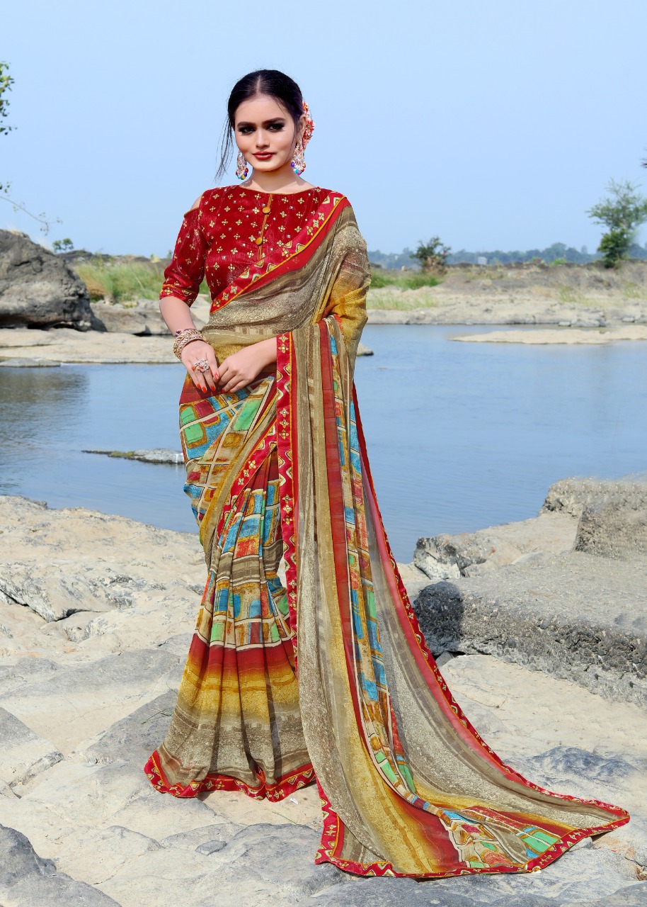 Manjari Casual Wear Sarees Catalogue