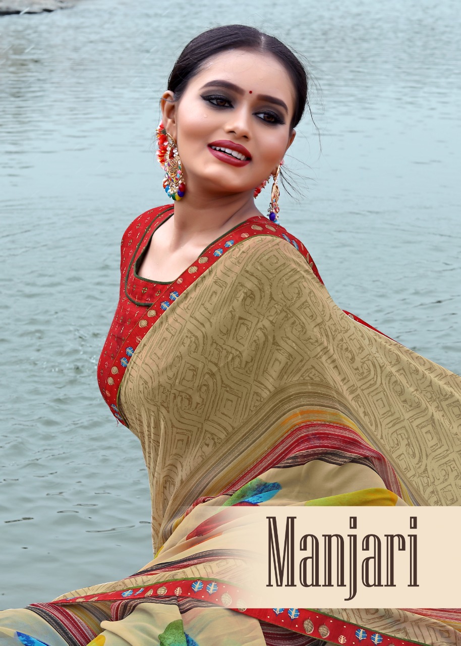 Manjari Casual Wear Sarees Catalogue
