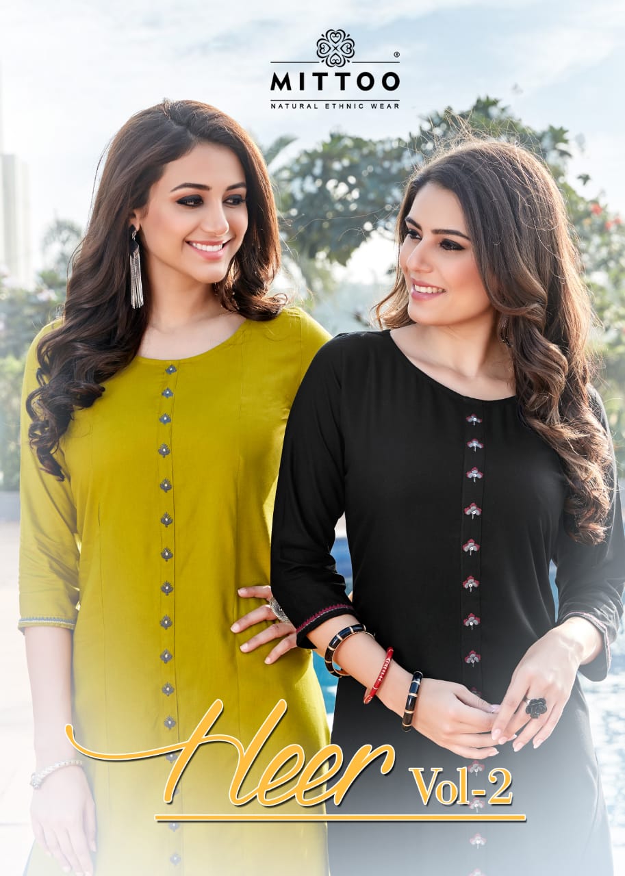 Mittoo Present Heer Vol 2 Kurtis Catalogue Discount 2%