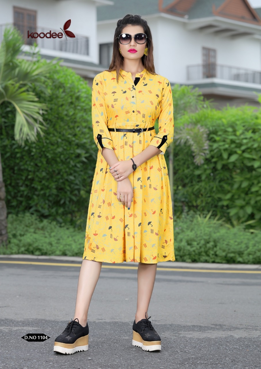 Koodee Present Honeymoon Festival  Wear Kurtis Collection
