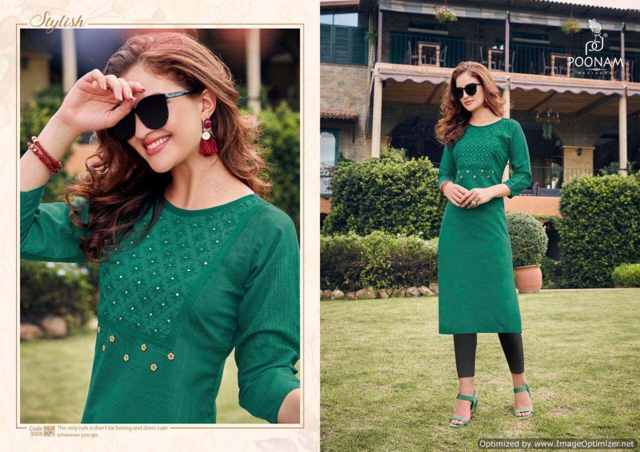 Poonam Present Asiana Vol 3 Kurtis Collection.