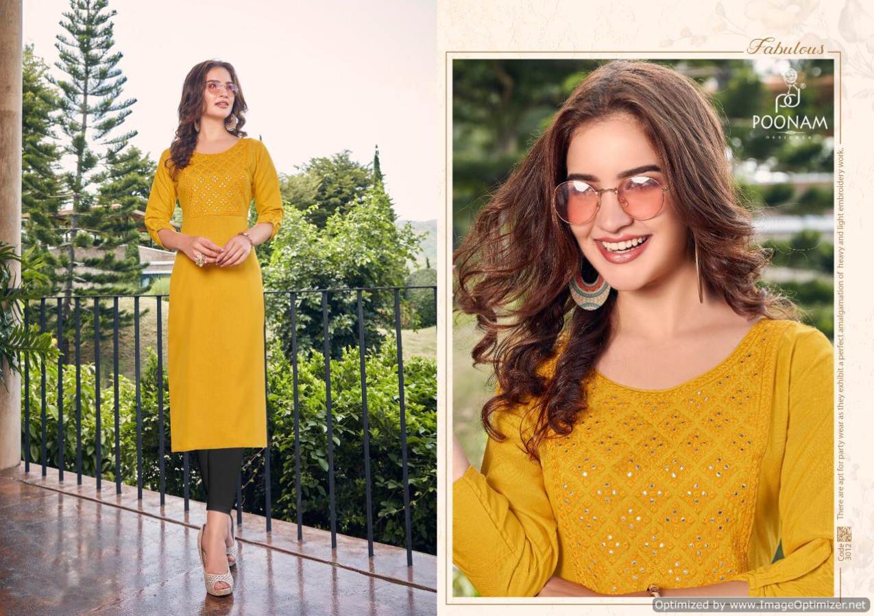 Poonam Present Asiana Vol 3 Kurtis Collection.