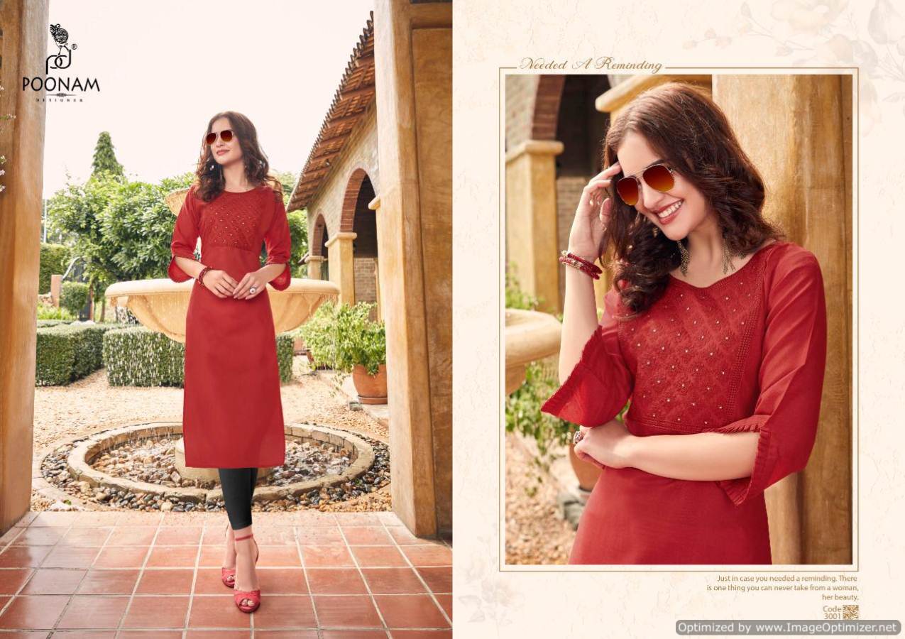 Poonam Present Asiana Vol 3 Kurtis Collection.