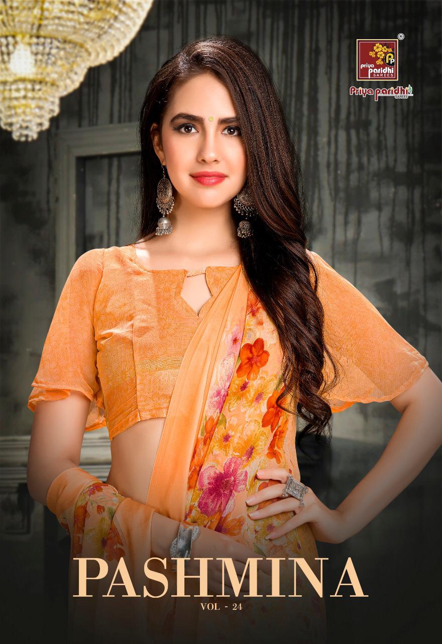 Priya Paridh Present Pashmina Vol 24 Sarees Catalogue