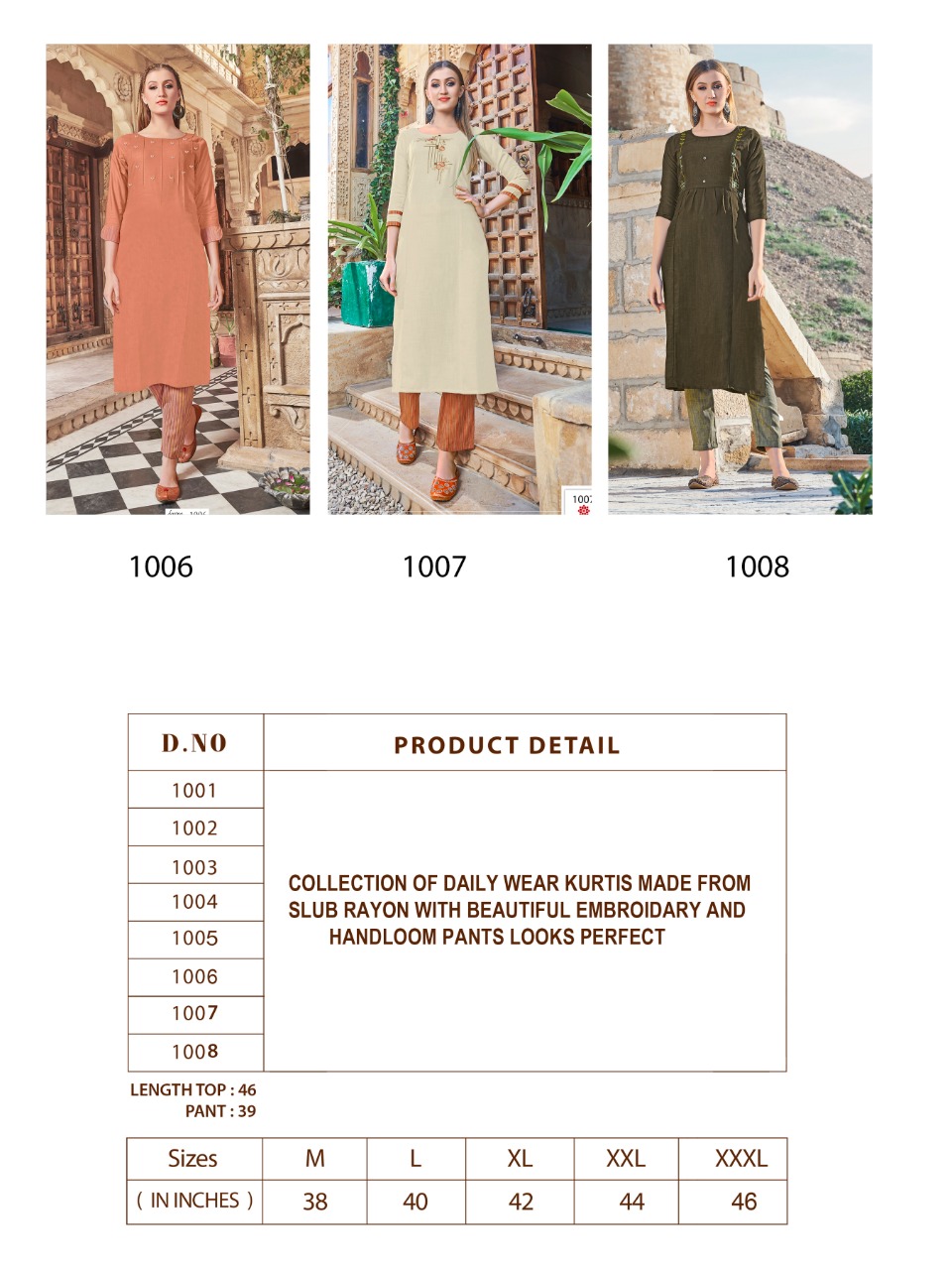 Rangkala Present Senorita Kurtis Catalogue