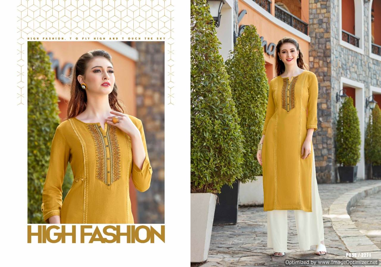 Rangoon Present Star Walk Vol 2 Kurti With Palazzo