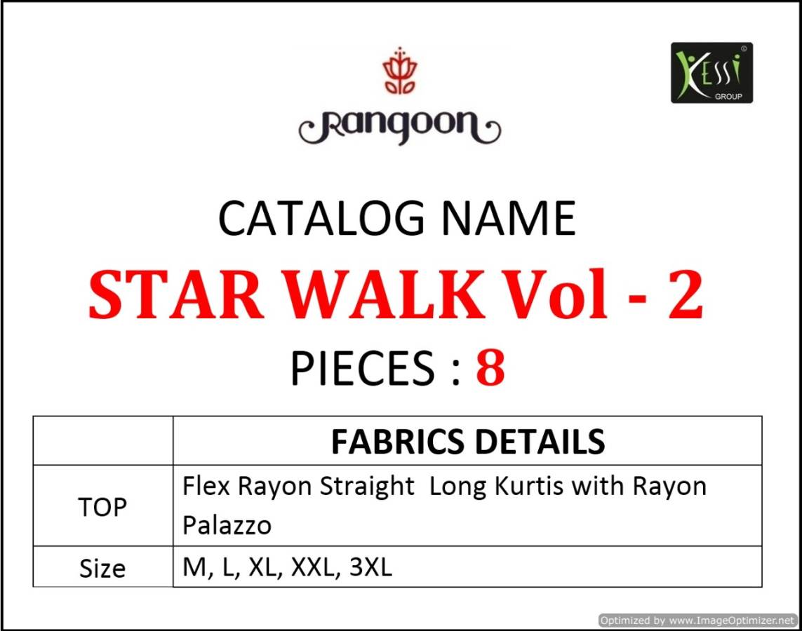 Rangoon Present Star Walk Vol 2 Kurti With Palazzo