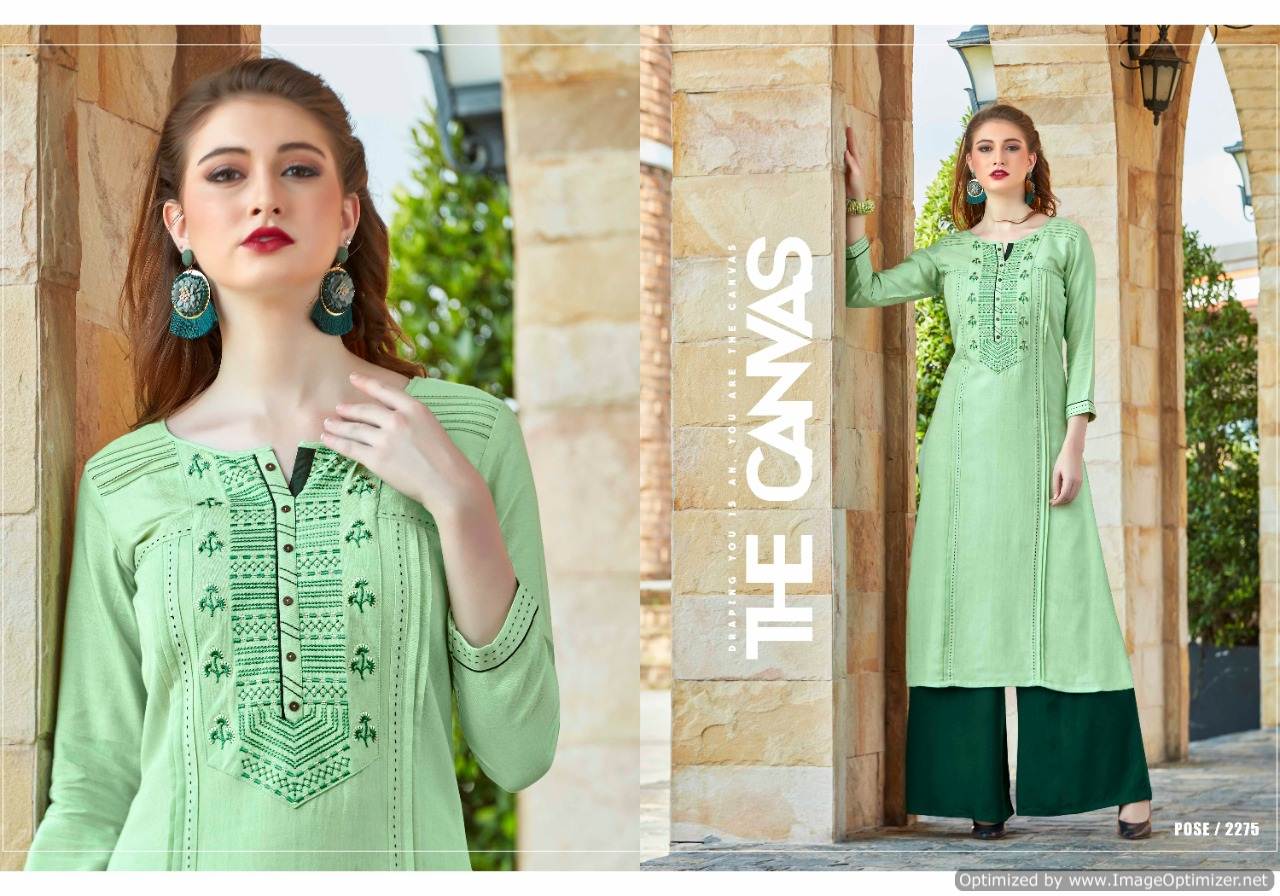 Rangoon Present Star Walk Vol 2 Kurti With Palazzo