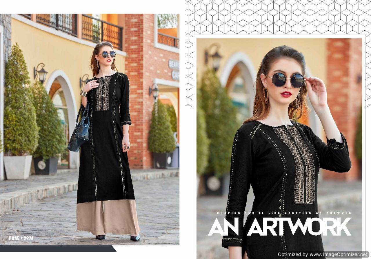 Rangoon Present Star Walk Vol 2 Kurti With Palazzo