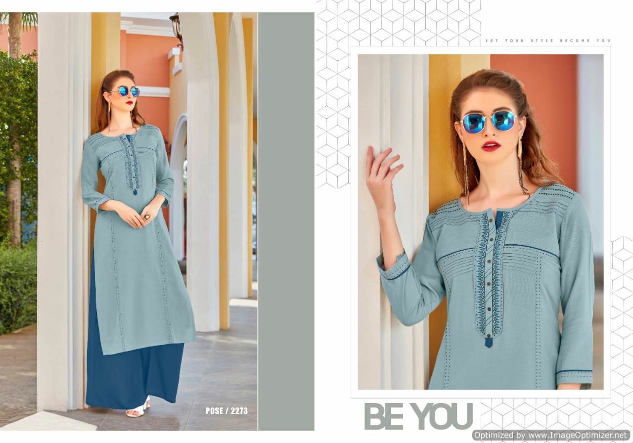 Rangoon Present Star Walk Vol 2 Kurti With Palazzo