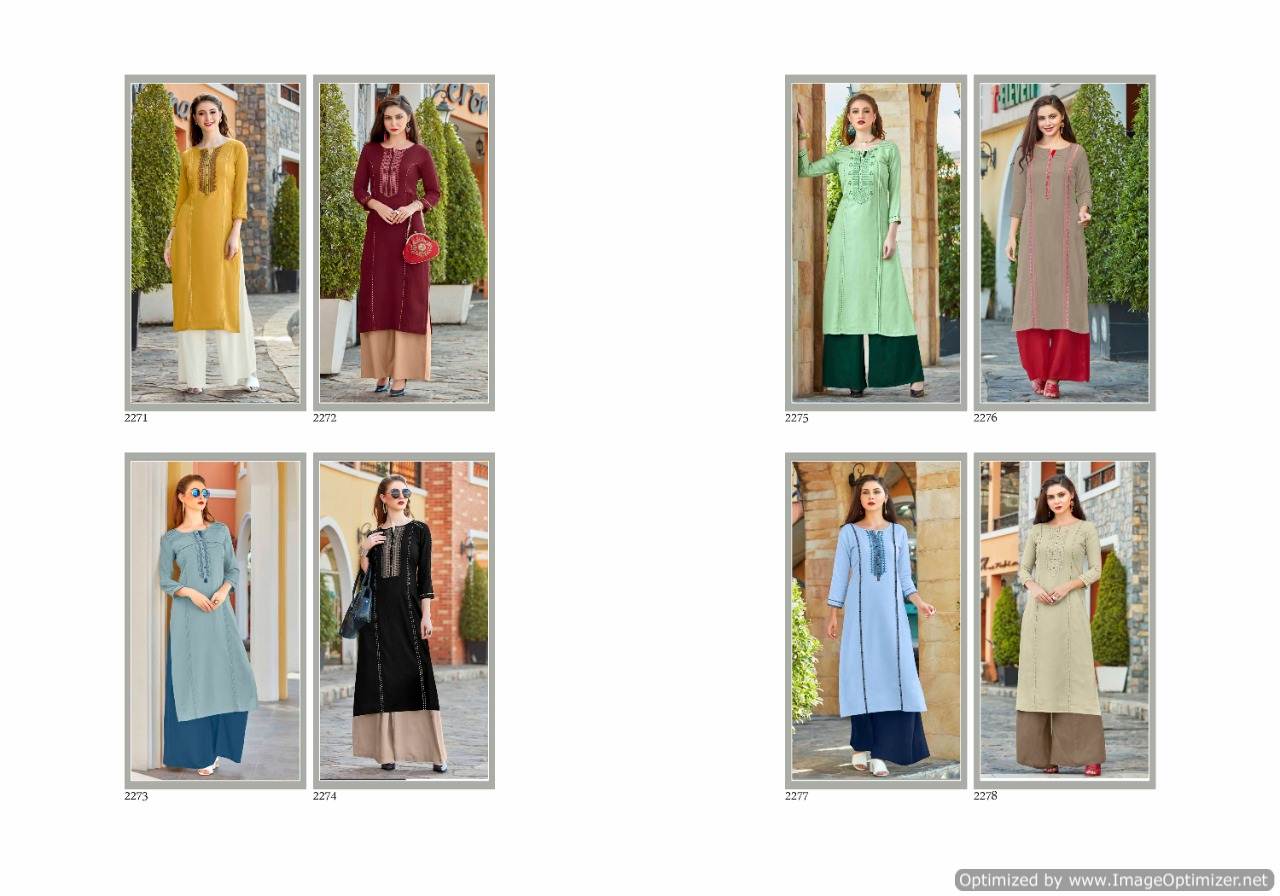 Rangoon Present Star Walk Vol 2 Kurti With Palazzo