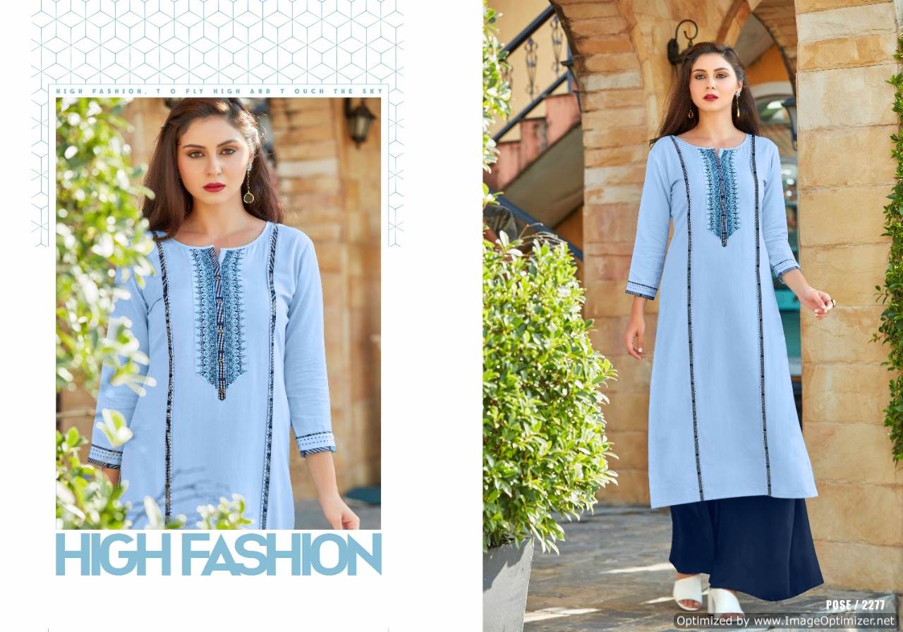 Rangoon Present Star Walk Vol 2 Kurti With Palazzo