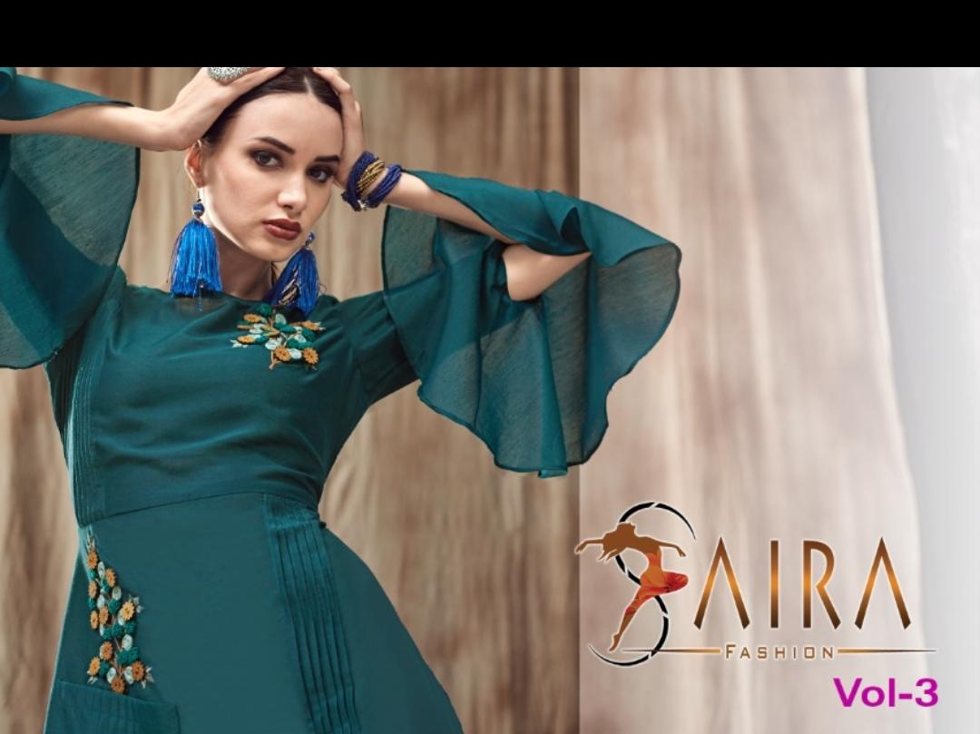 Saira Vol 3 Casual Wear Kurtis Catalogue