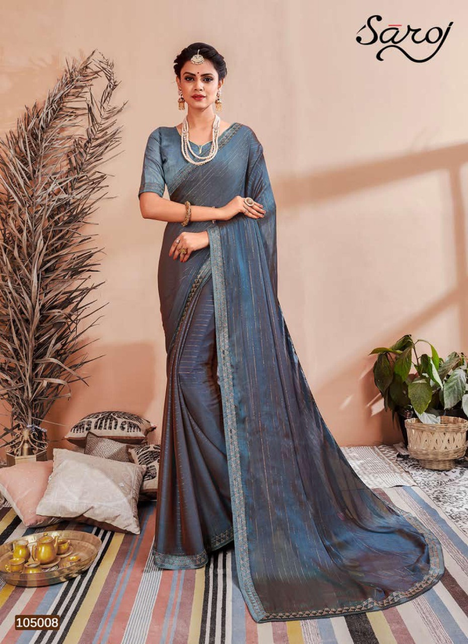 Saroj  Present Monali Festival Wear Sarees Catalogue