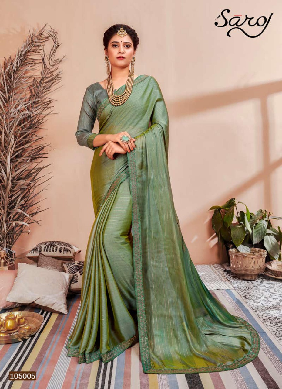 Saroj  Present Monali Festival Wear Sarees Catalogue