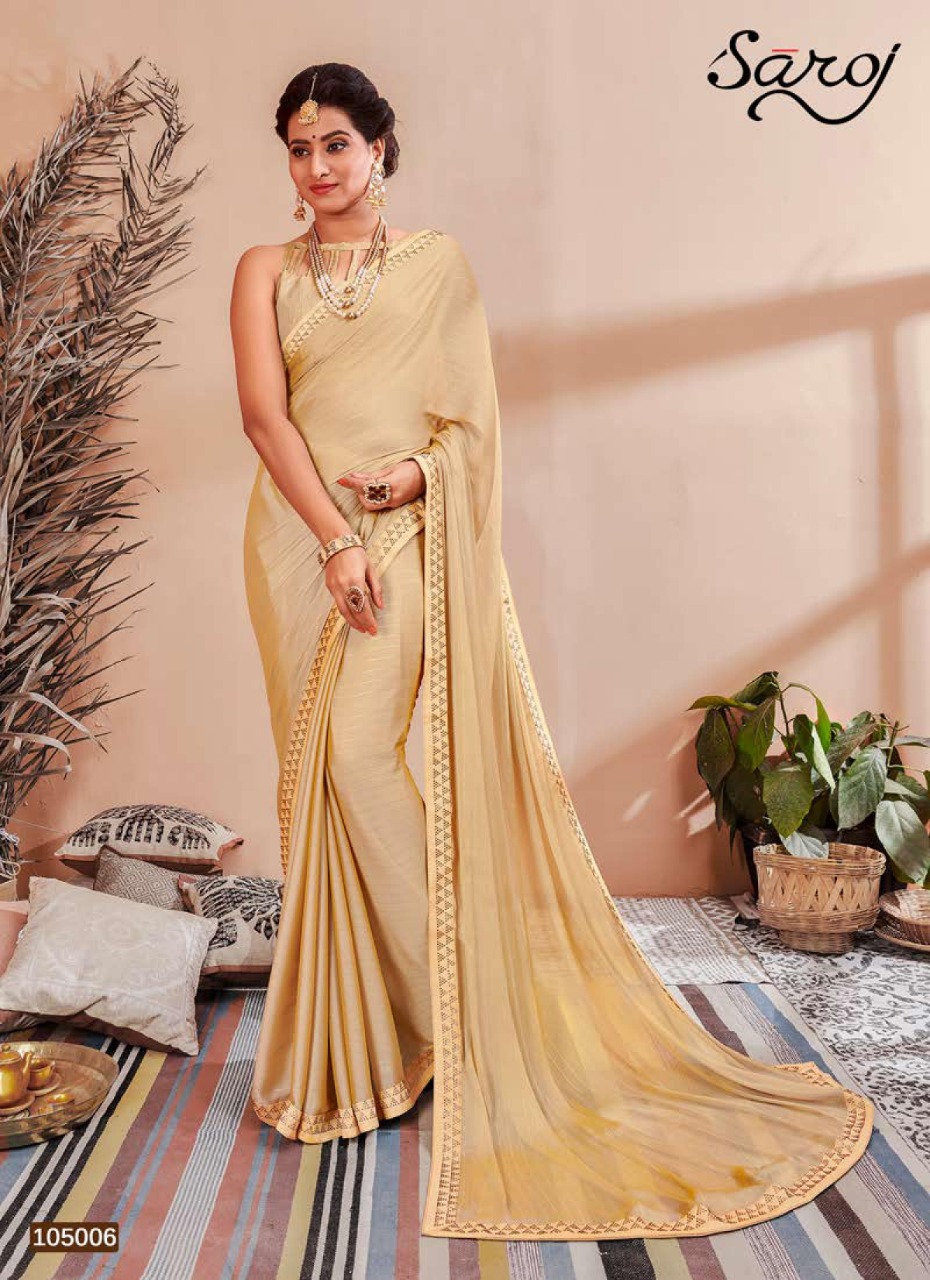 Saroj  Present Monali Festival Wear Sarees Catalogue