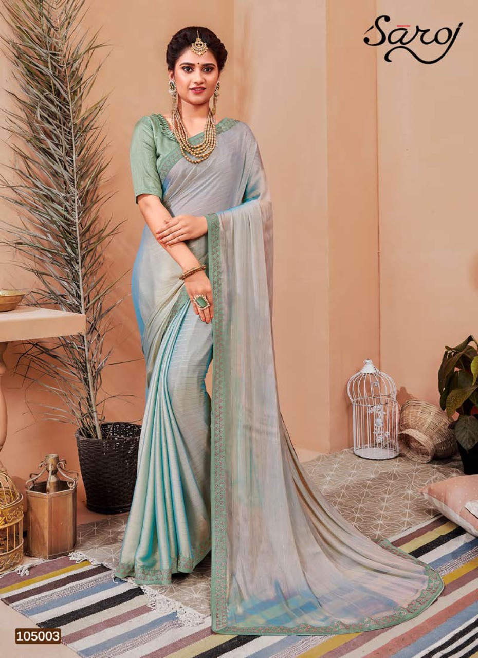 Saroj  Present Monali Festival Wear Sarees Catalogue