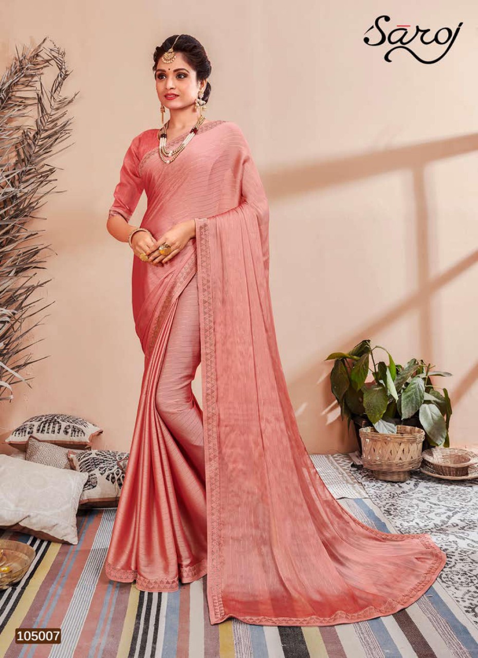 Saroj  Present Monali Festival Wear Sarees Catalogue