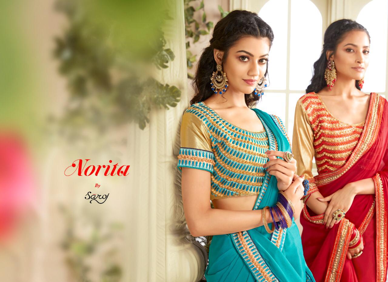 Saroj Present Norita Sarees Catalogue