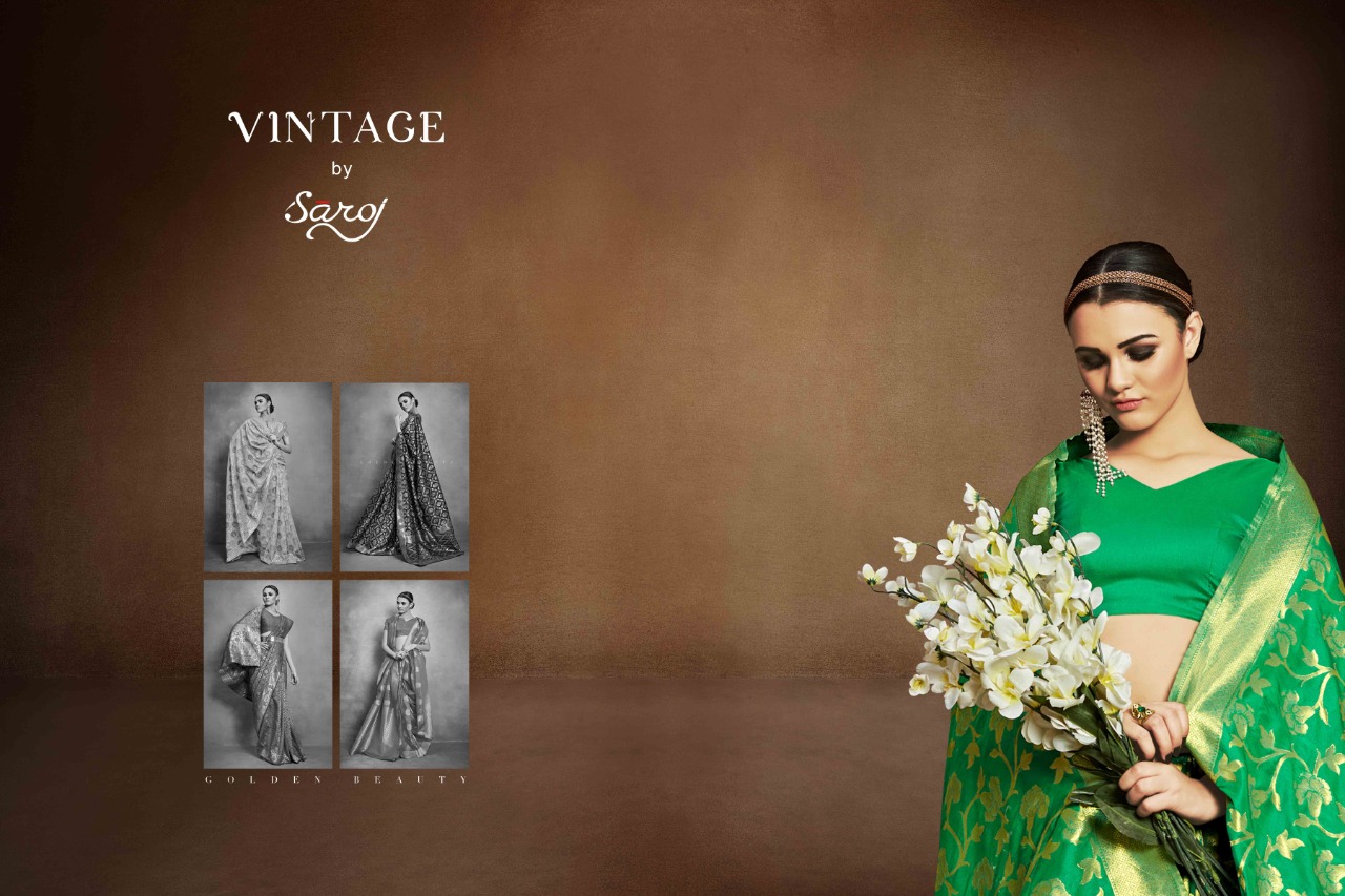 Saroj Present Veentage Sarees Catalogue