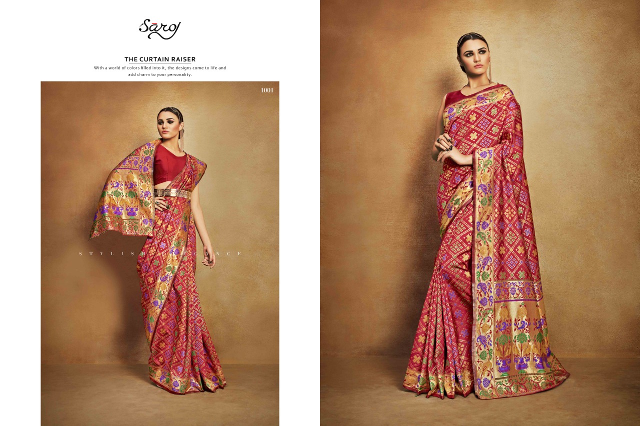Saroj Present Veentage Sarees Catalogue