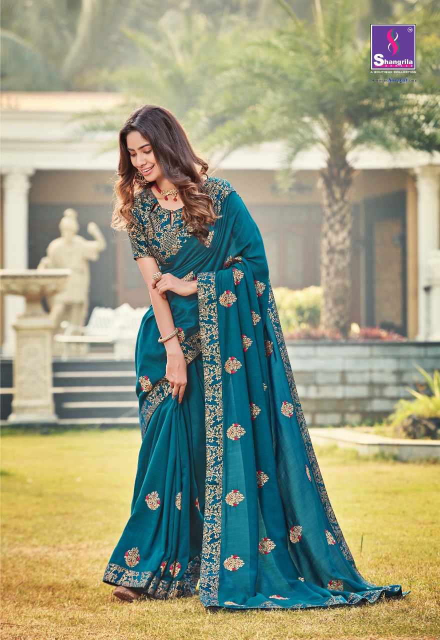 Shangrila Present Delight Weeding Wear Saress Catalogue