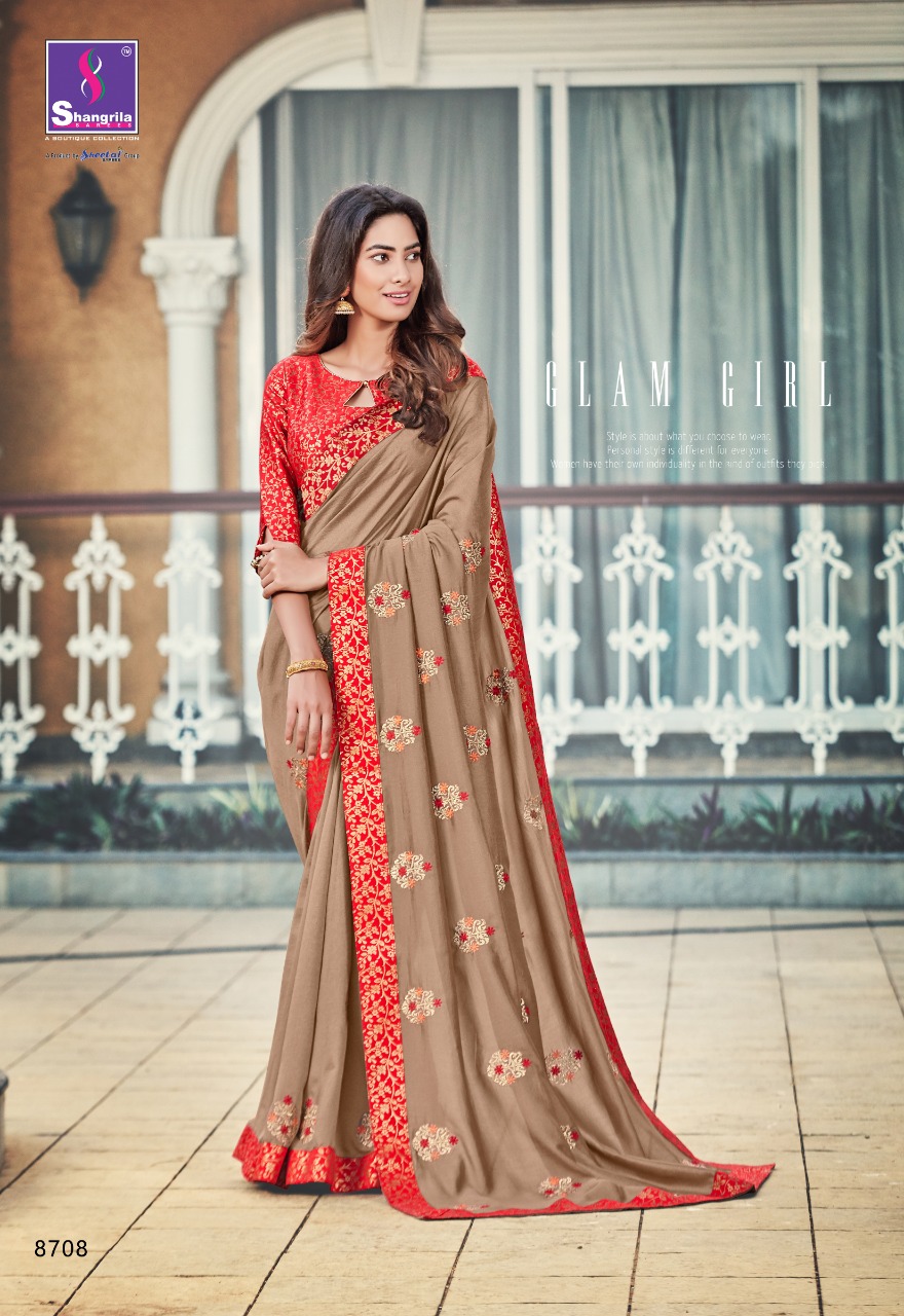 Shangrila Present Delight Weeding Wear Saress Catalogue