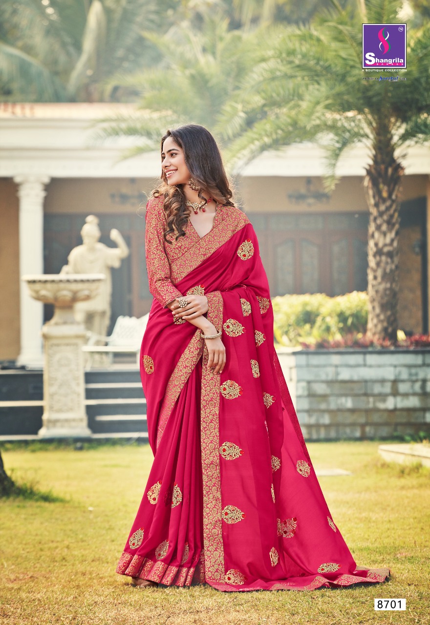 Shangrila Present Delight Weeding Wear Saress Catalogue