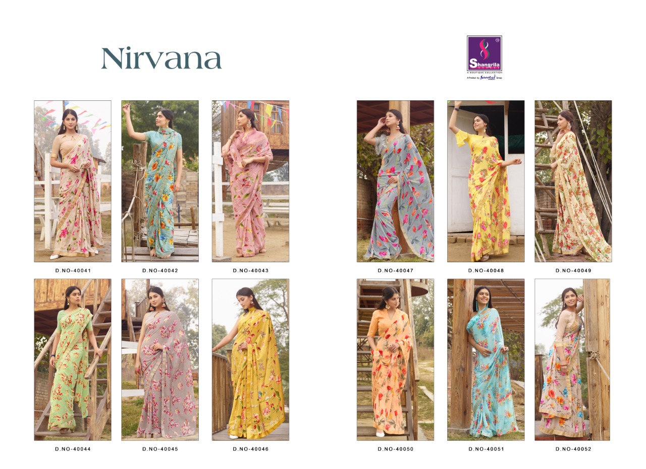 Shangrila Present Nirvana Vol 5 Sarees Catalogue