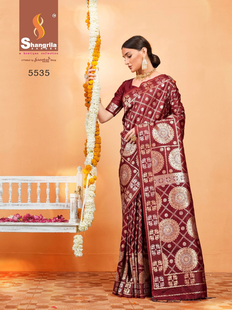 Shangrila Present Banarasi Zari Sarees Catalogue