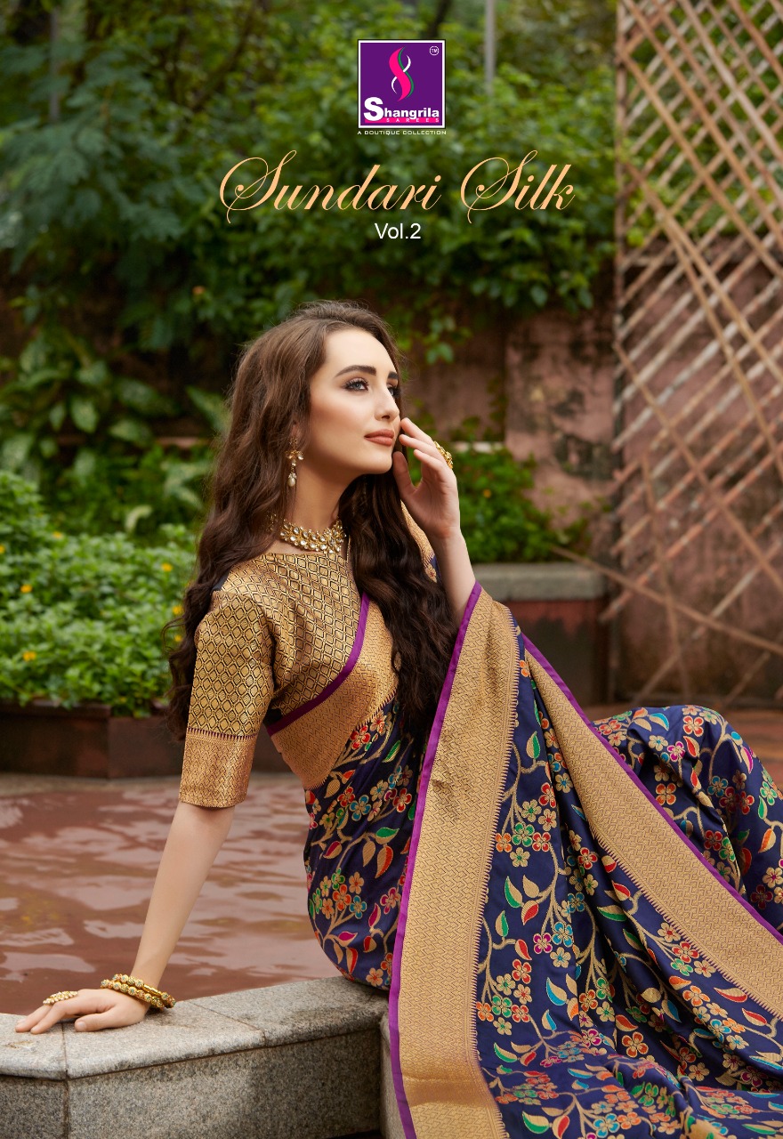 Shangrila Present Undari Silk Vol 2 Sarees Catalogue
