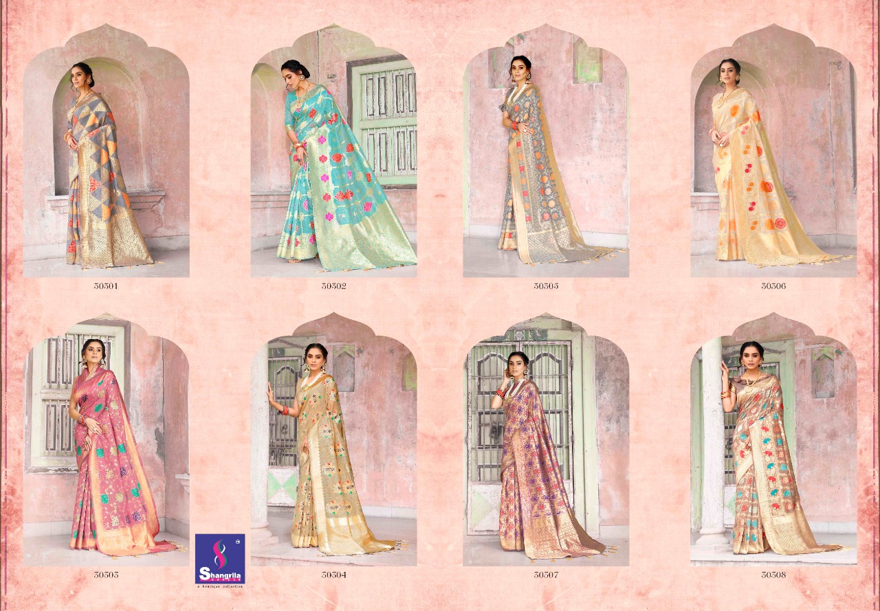 Shangrilla Present Maryan Silk Sarees Catalogue