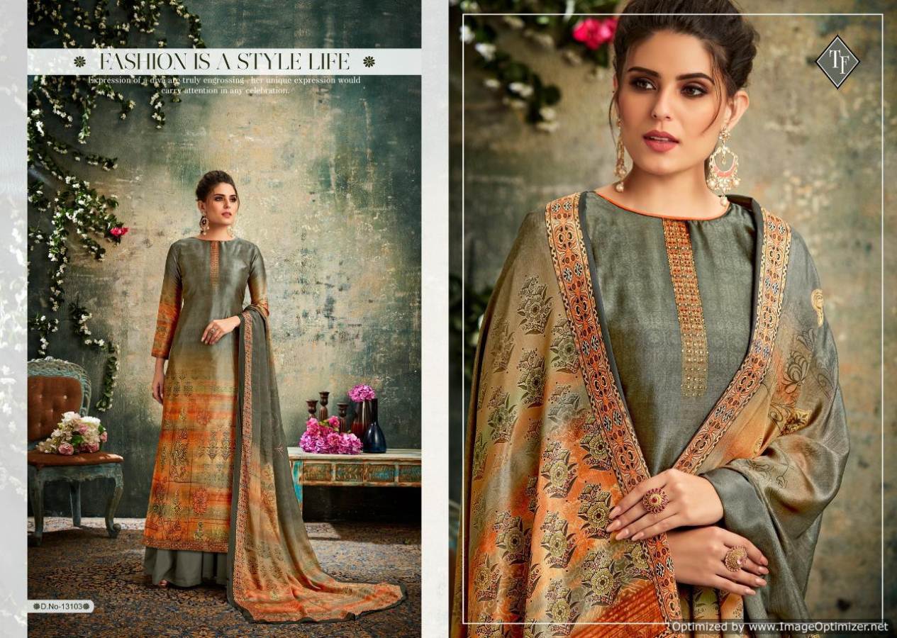 Tanishk Present Bloom Designer Dress Material Collection.