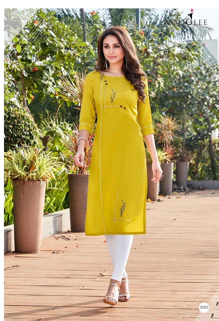 Wooglee Present Barbella Kurtis Catalogue