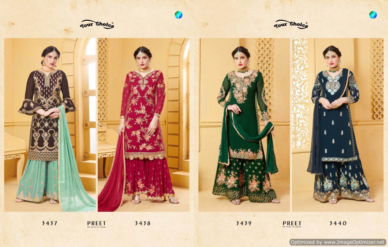 Y.c Present Preet Salwar Suits Collection