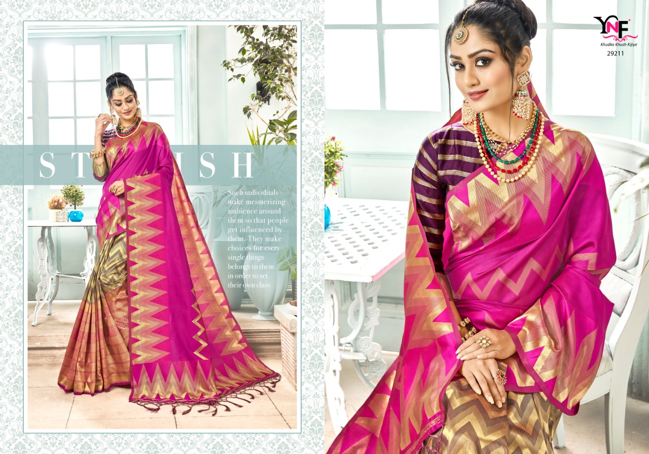 Ynf Present Angari Silk Sarees Catalogue