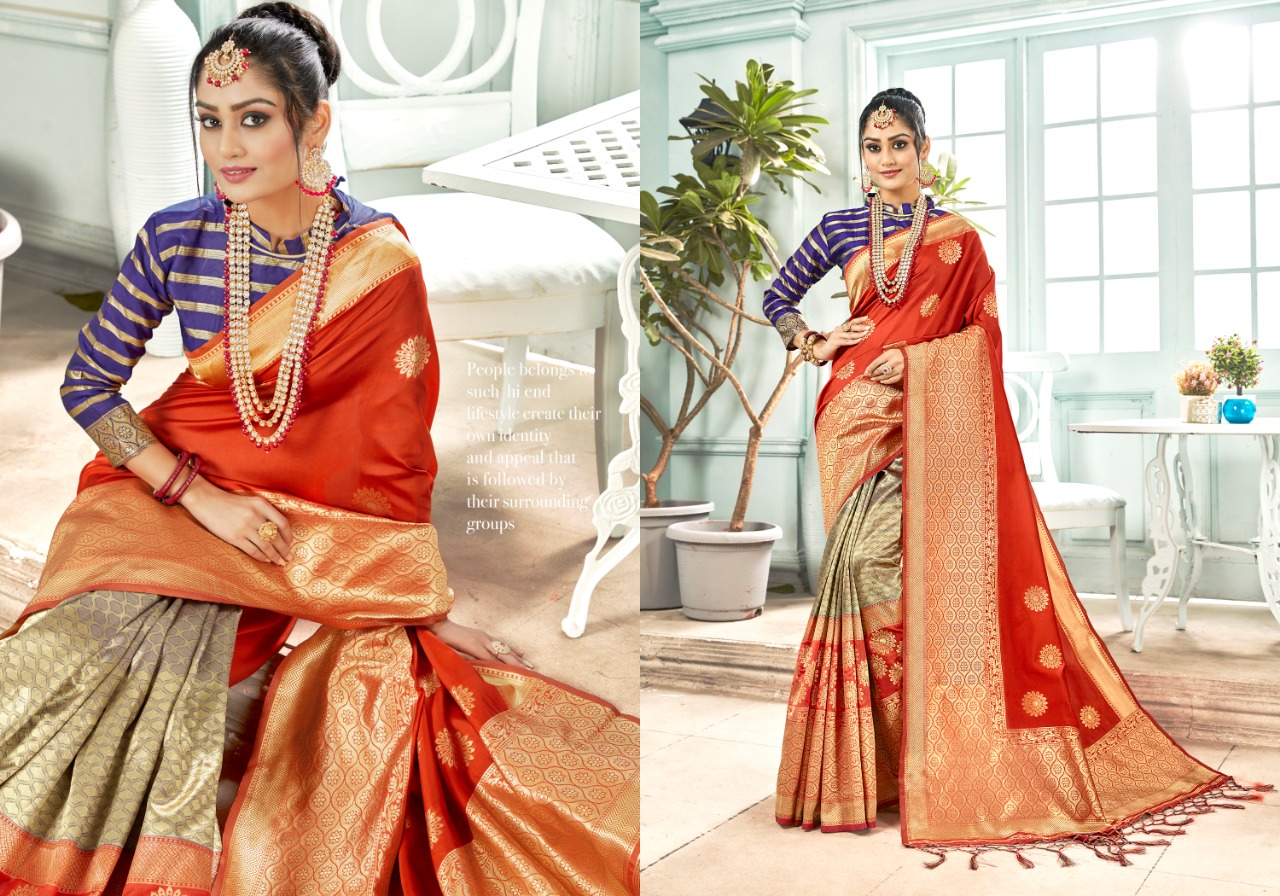 Ynf Present Angari Silk Sarees Catalogue
