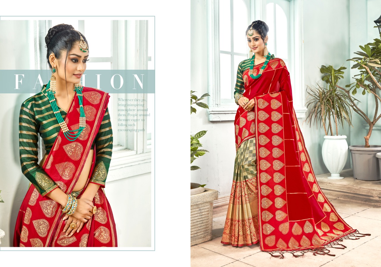 Ynf Present Angari Silk Sarees Catalogue
