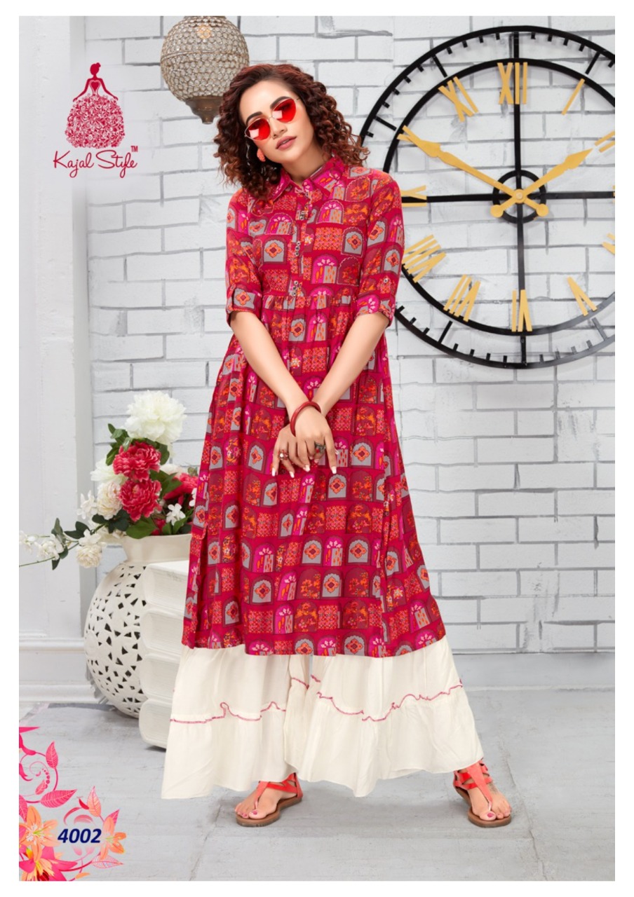 Kajal Style Present Fashion Label Vol 4 Kurtis Catalogue