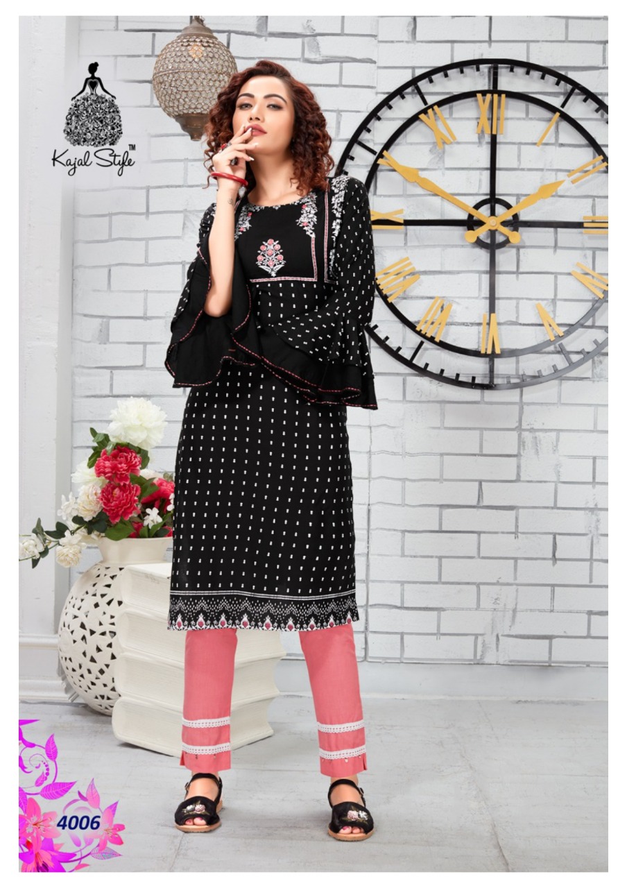 Kajal Style Present Fashion Label Vol 4 Kurtis Catalogue
