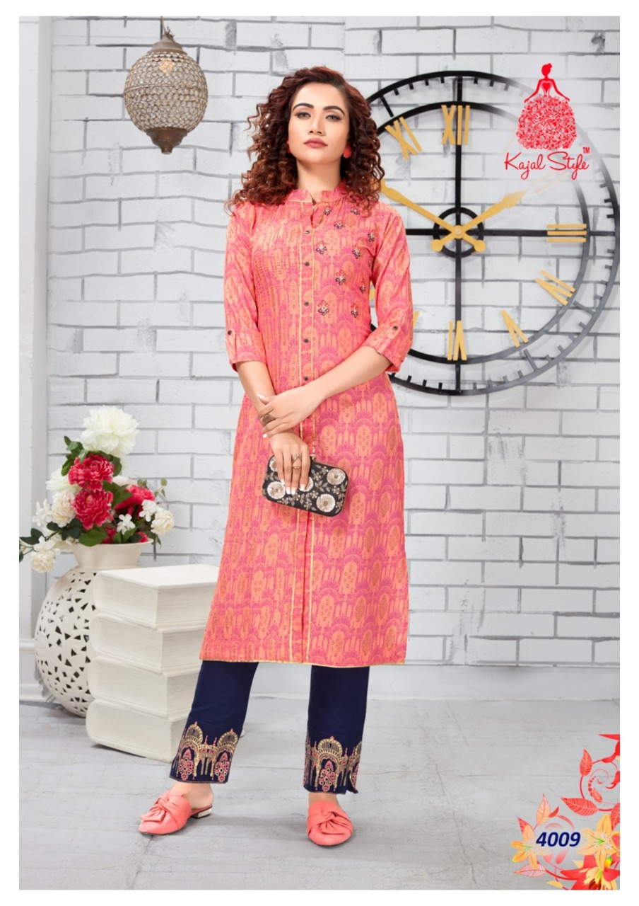 Kajal Style Present Fashion Label Vol 4 Kurtis Catalogue