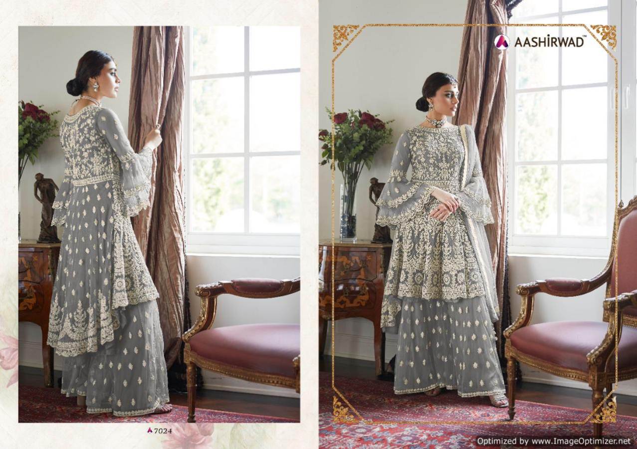 Aashirwad Present Premium Sharara Gold Salwar Suits Collection.