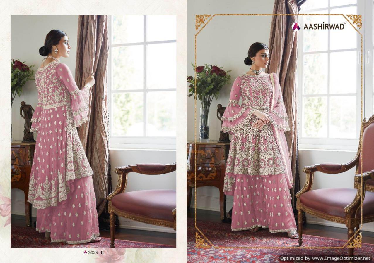 Aashirwad Present Premium Sharara Gold Salwar Suits Collection.