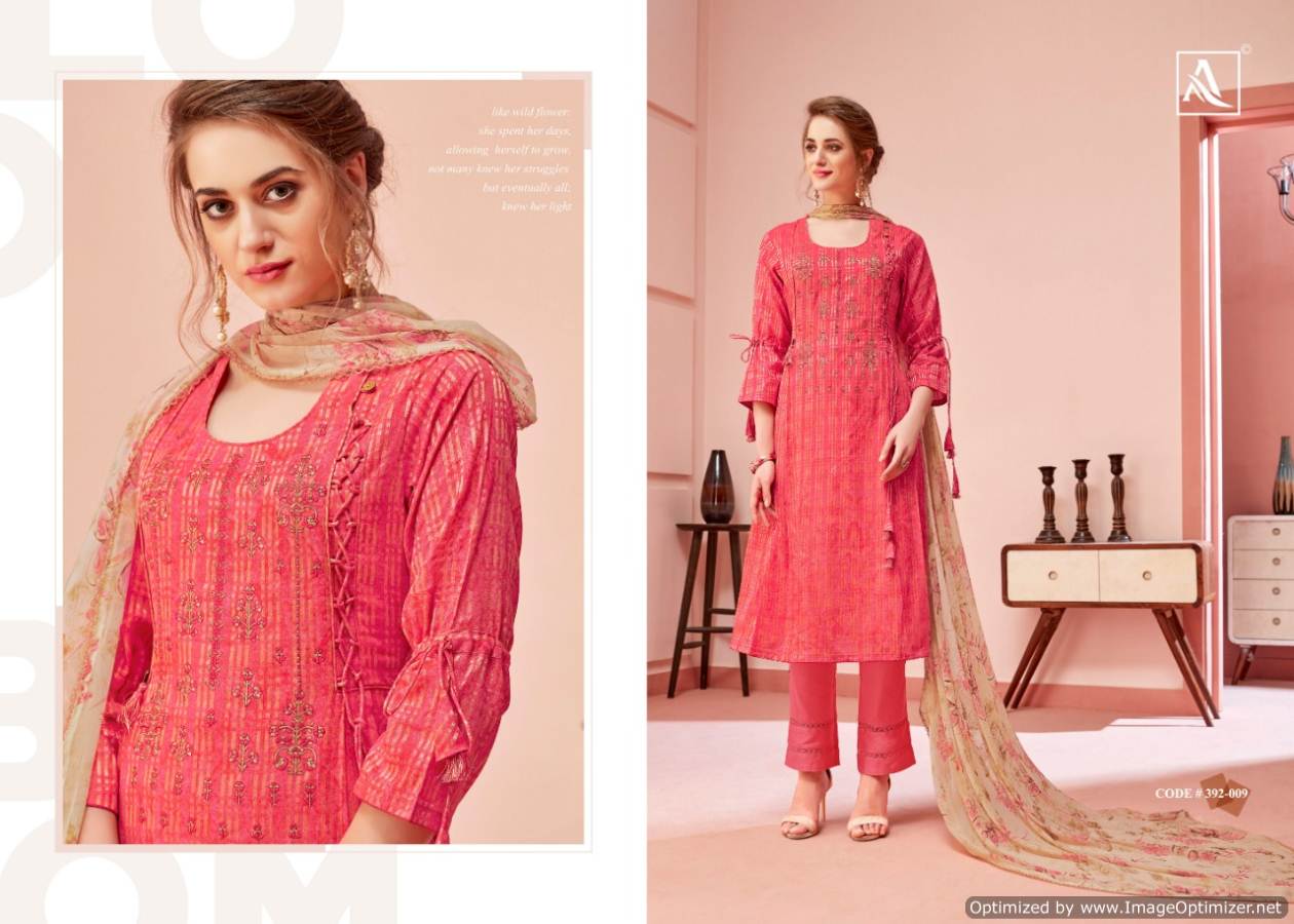 Alok Present Miraki Pure Cotton Designer Dress Material